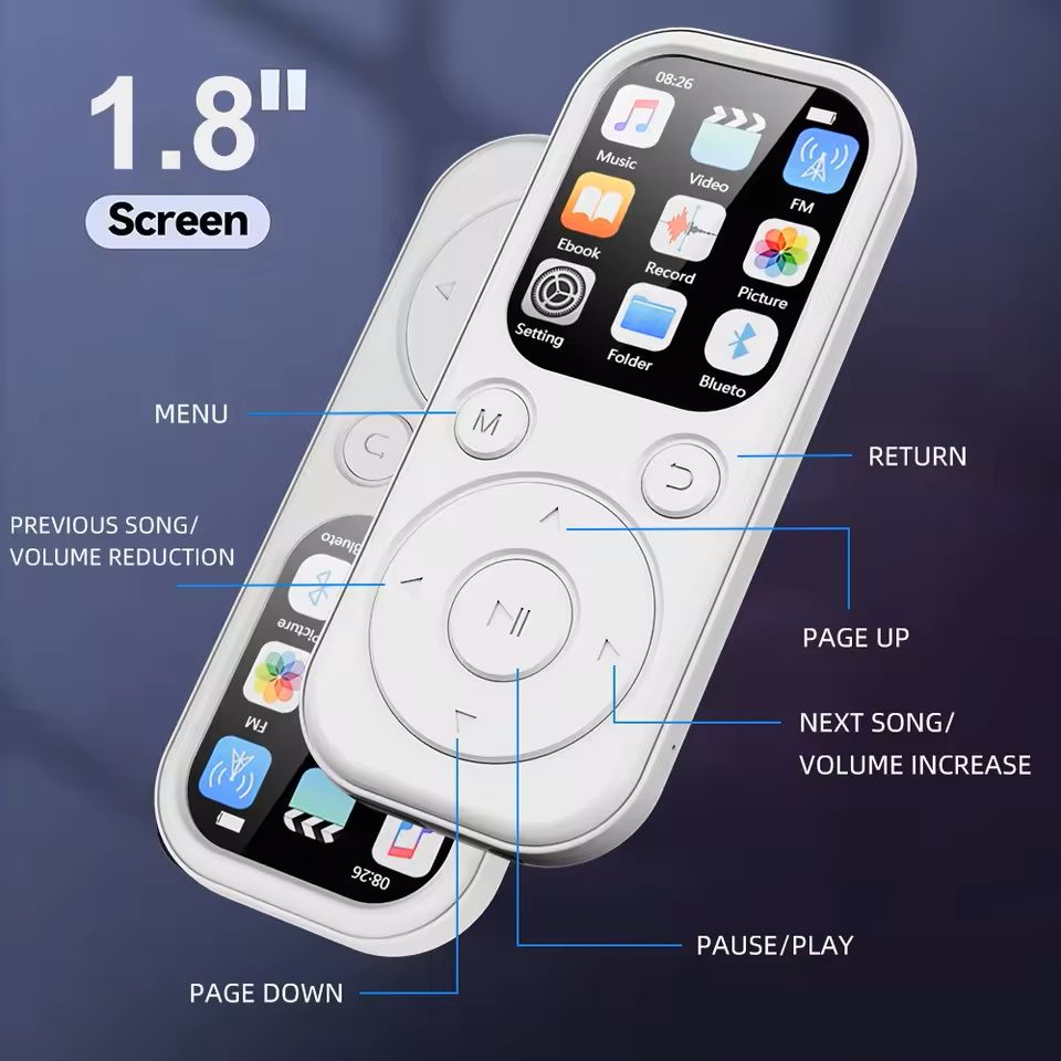 Slim Bluetooth MP3 Music Player With FM Radio And EBook Support 3