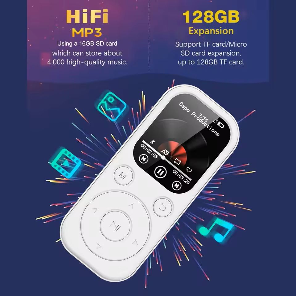 Slim Bluetooth MP3 Music Player With FM Radio And EBook Support 5