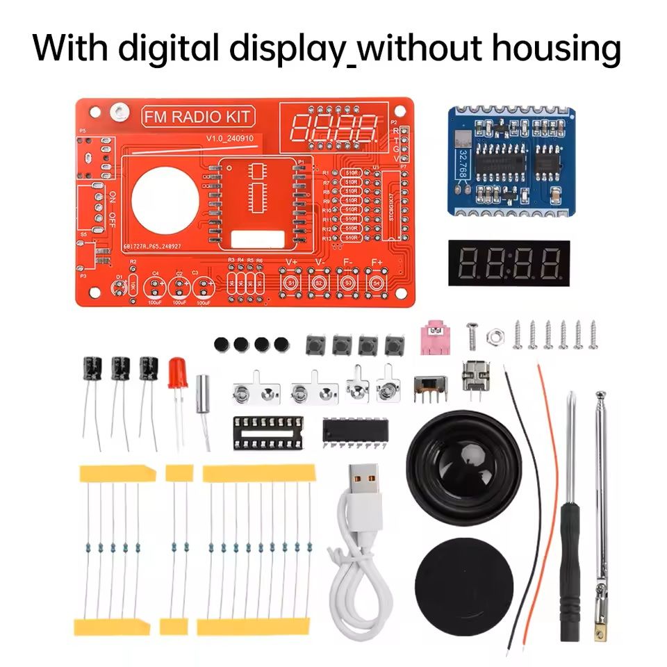 DIY RDA5807 FM Radio Electronic Kit With Digital Display 1