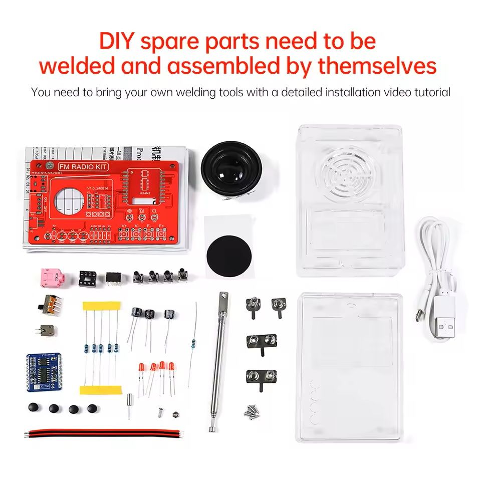DIY RDA5807 FM Radio Electronic Kit With Digital Display 5
