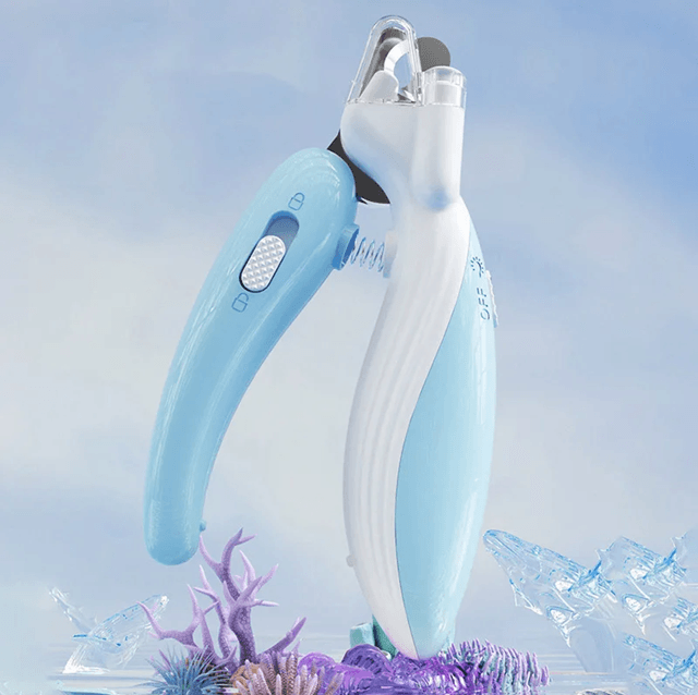 LED Pet Nail Clippers for Dogs and Cats with Safety Guard and Grooming Light