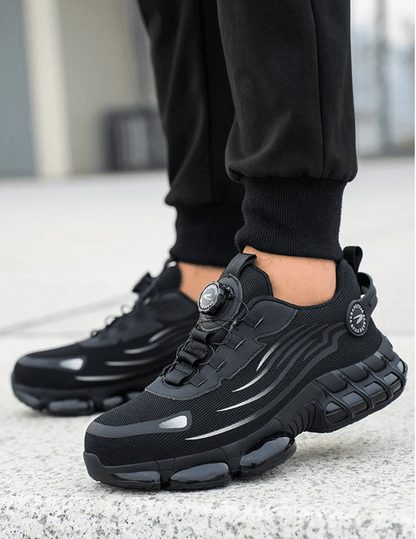Mens Rotating Button Safety Shoes with Anti Smash and Anti Puncture Protection