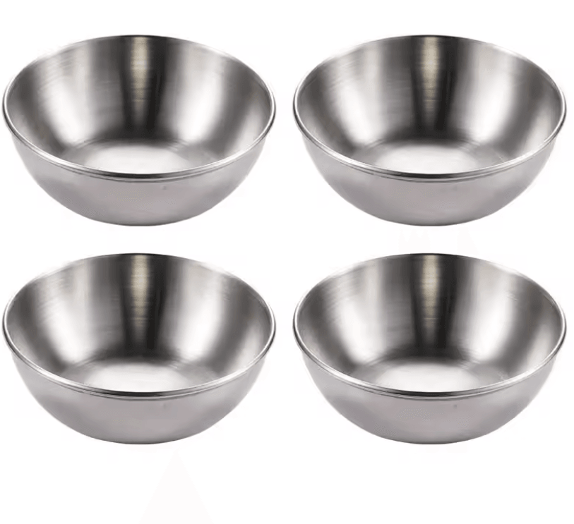 Stainless Steel Gold Sauce Dish Set For Appetizers And Seasoning 5