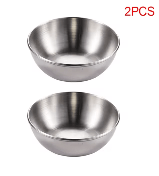 Stainless Steel Gold Sauce Dish Set For Appetizers And Seasoning 3