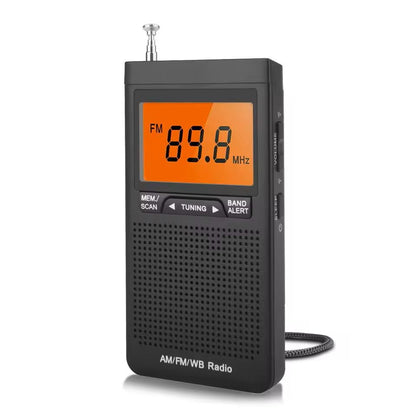 Portable Emergency Weather Radio With FM AM NOAA Alerts And Alarm Clock 2