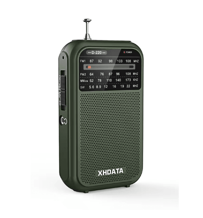 XHDATA D220 Portable Retro Radio With FM MW SW And High Sensitivity DSP 3