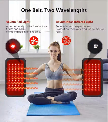 Red And Infrared Light Therapy Belt With 60 LEDs For Slimming And Pain Relief 1