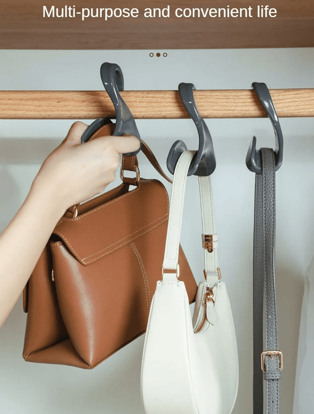 5Piece MultiPurpose Closet Hooks  Handbag And Scarf Organizer Set 2