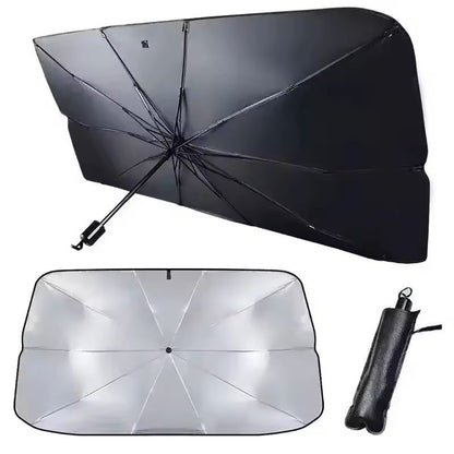 Folding Car Windshield Sunshade Umbrella For Summer Sun Protection 2