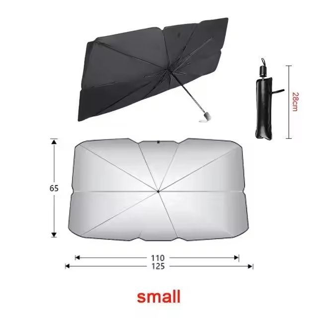 Folding Car Windshield Sunshade Umbrella For Summer Sun Protection 7