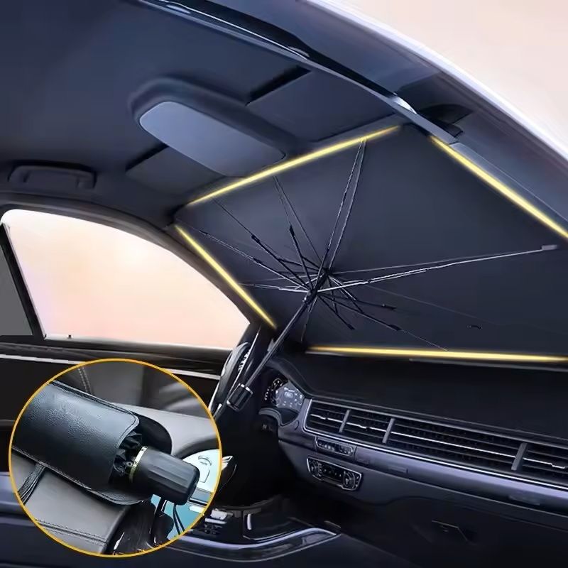 Folding Car Windshield Sunshade Umbrella for Summer Sun Protection