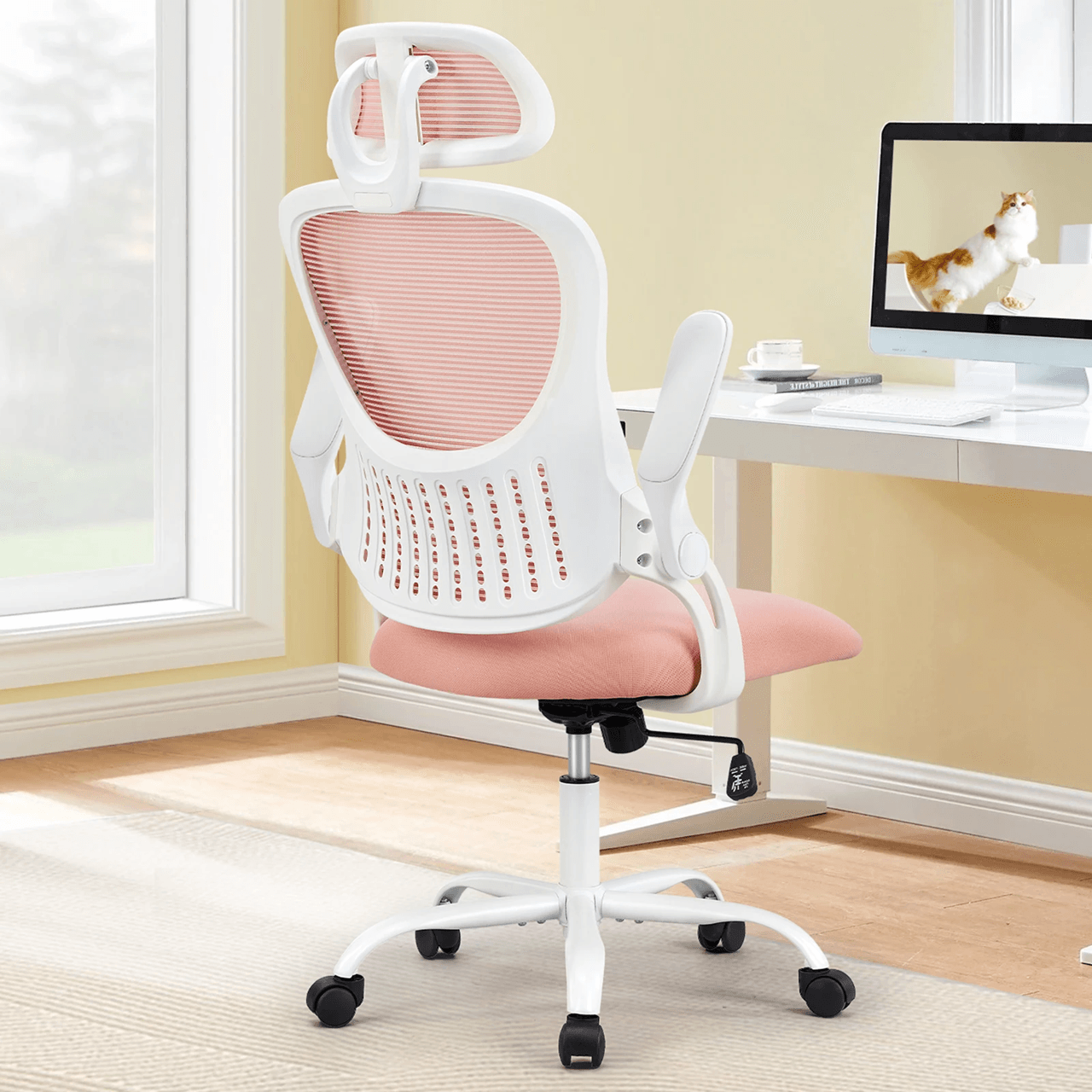 JHK Ergonomic Mesh Office Chair With Adjustable Headrest And Lumbar Support 2