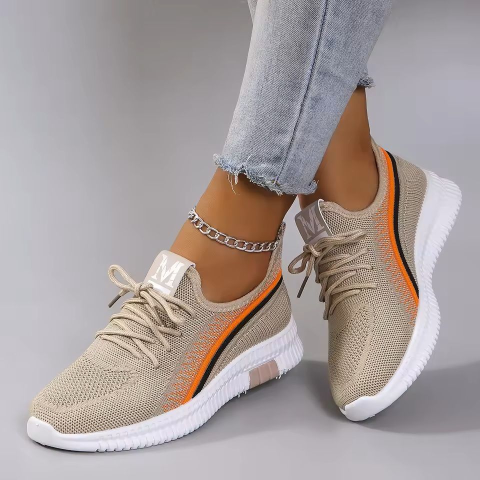 Women's Breathable Mesh Flat Sneakers for Summer Comfort