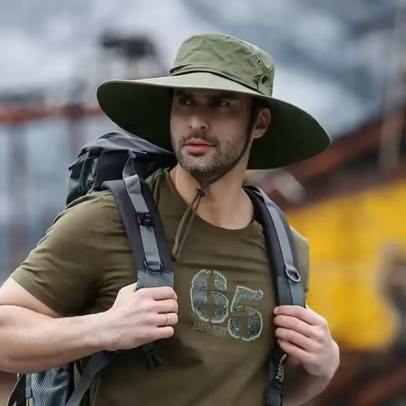Mens UV Protection Mesh Sun Hat For Fishing And Hiking 4