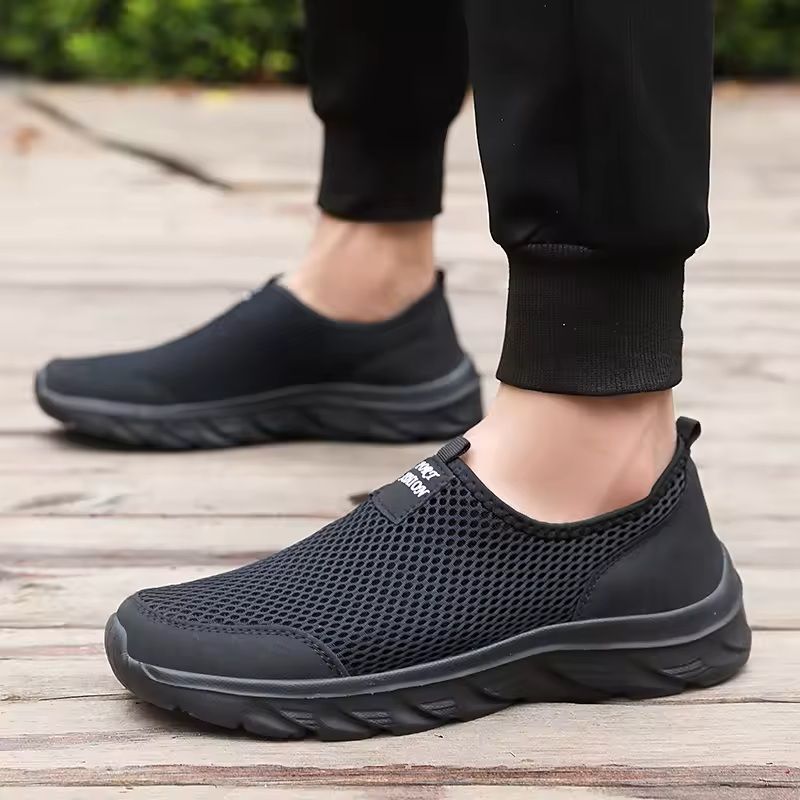Mens Breathable SlipOn Walking Sneakers For Casual Comfort 2