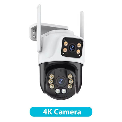 6K HD Outdoor PTZ WiFi Security Camera With Triple Lens And Auto Tracking 6