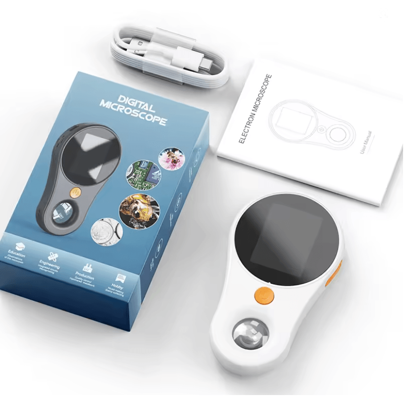 500X Digital Microscope With 2 Inch Screen And 1080P Video For Coins And Electronics 1