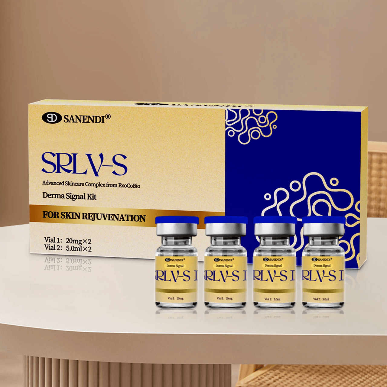 Exosome Stem Cell Facial Serum with Hyaluronic Acid for Anti Aging and Skin Brightening
