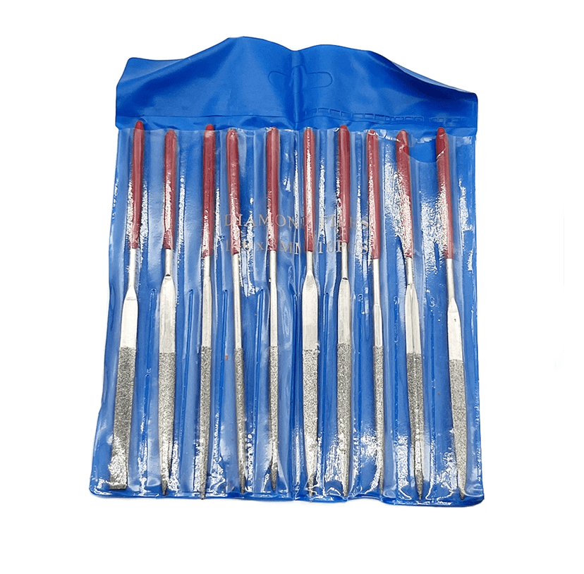Diamond Needle File Set For Metal Carving And Craft Detailing 10 Piece Mini Hand Tool Kit 3