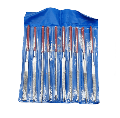 Diamond Needle File Set For Metal Carving And Craft Detailing 10 Piece Mini Hand Tool Kit 3