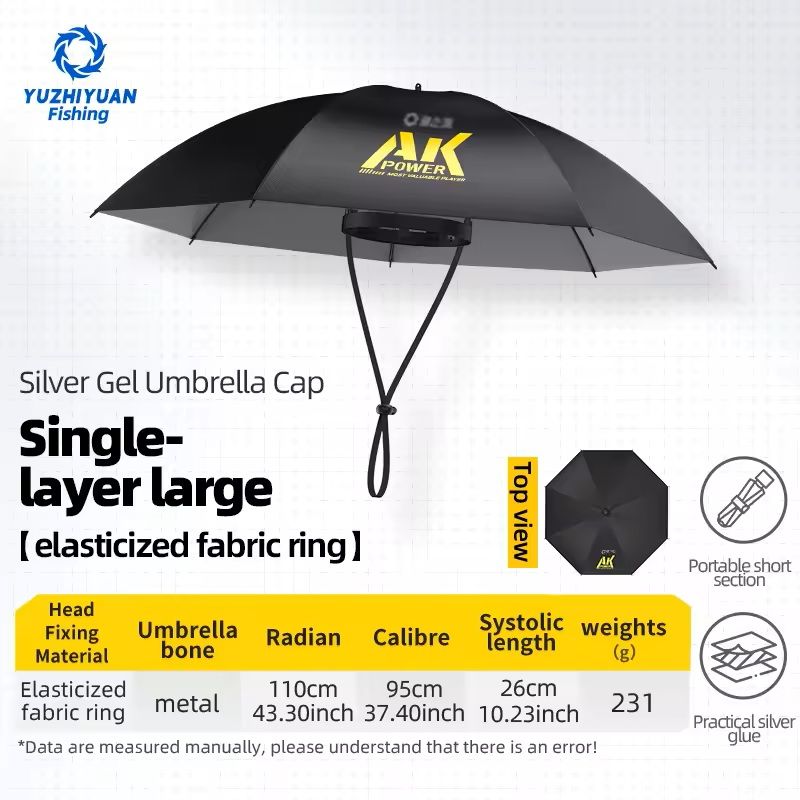 HandsFree Folding Umbrella Hat With UV Protection For Outdoor Activities 10
