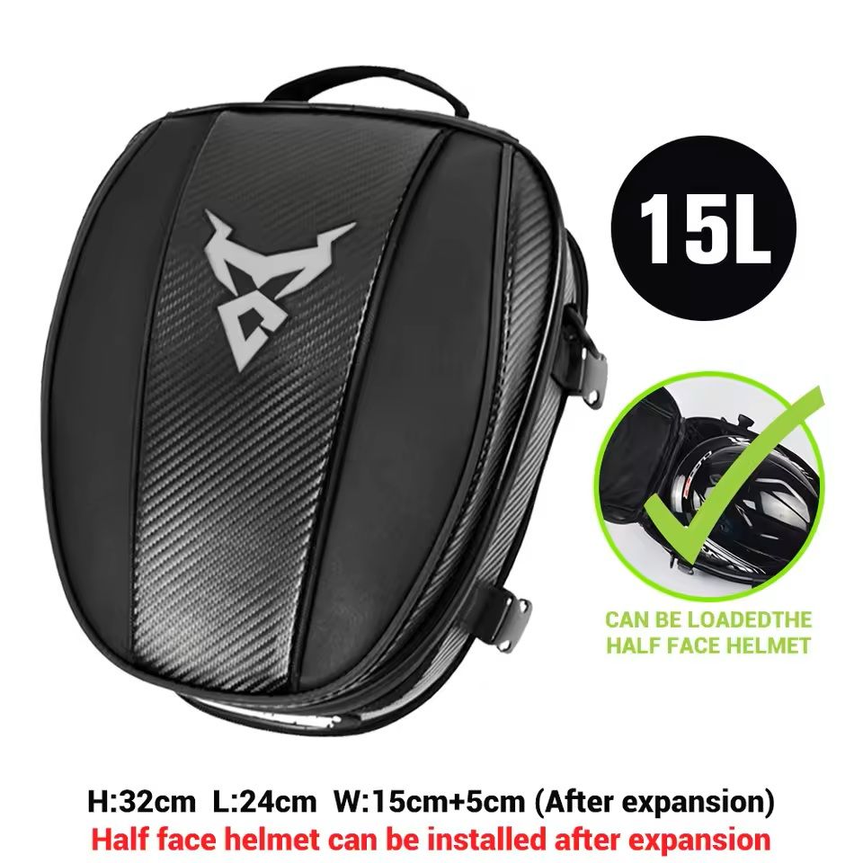 Waterproof Motorcycle Tail Bag With Expandable Storage And Convertible Backpack Design 13