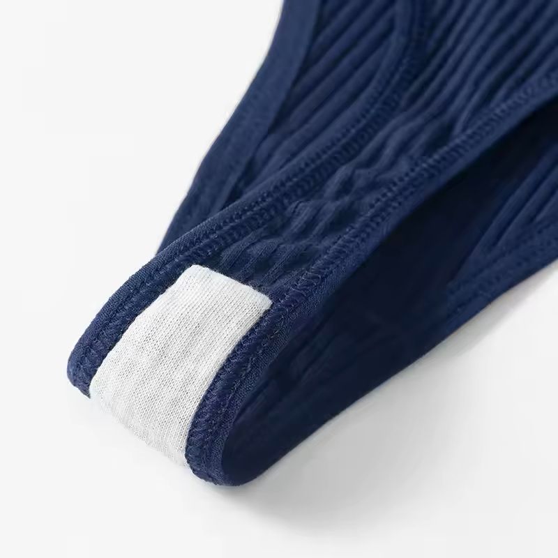10 Pack Cotton Striped Thongs For Women 4