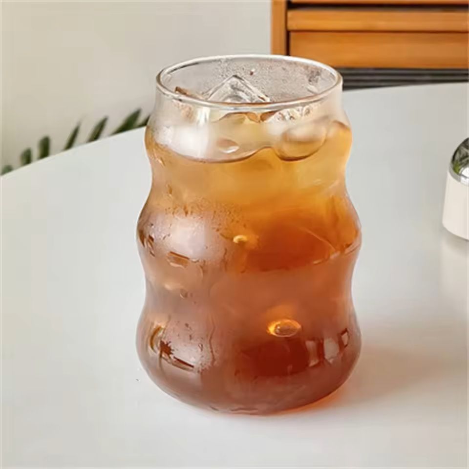 Heat Resistant 530ml Glass Tumbler For Coffee Tea Juice 7