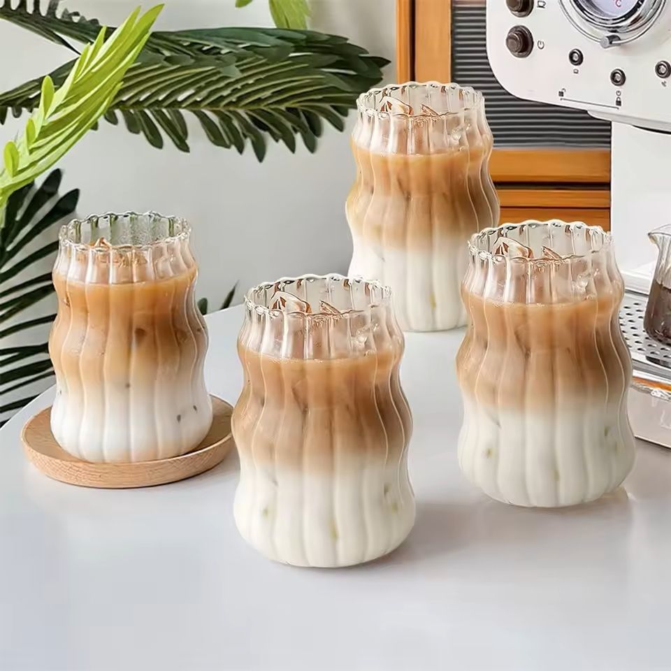 Heat Resistant 530ml Glass Tumbler For Coffee Tea Juice 4