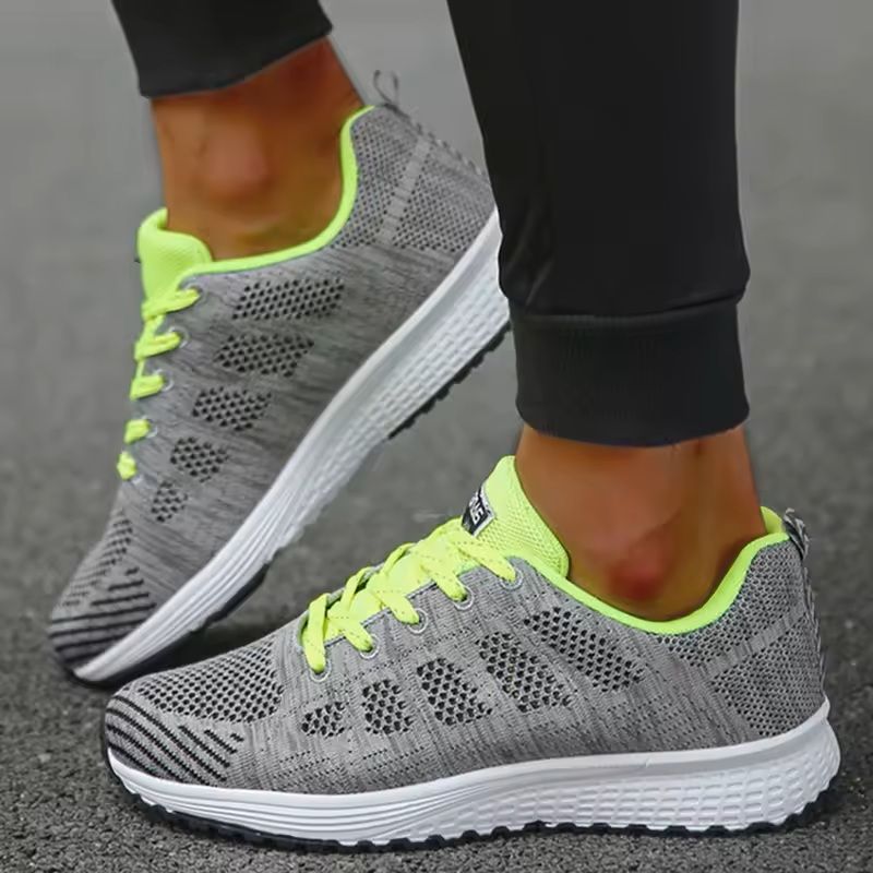 Womens Breathable Mesh Lace Up Sneakers 3