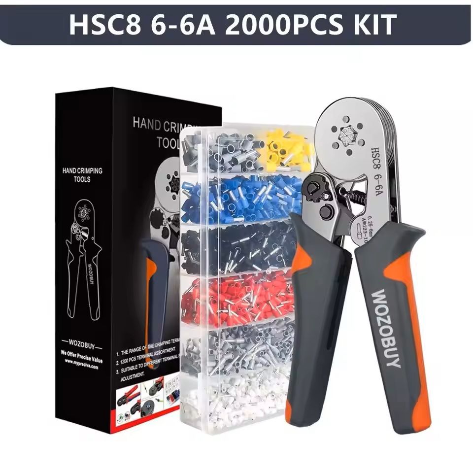 Mini Electrical Wire Crimping Tool With Ferrule Sleeve Kit 13