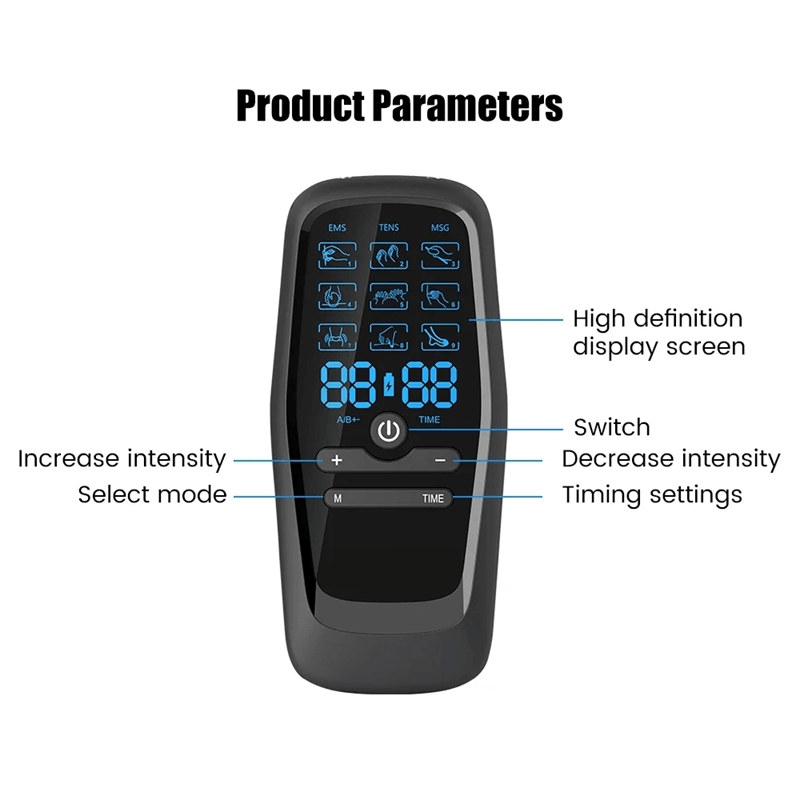 Digital TENS EMS Muscle Stimulator For Pain Relief And Body Massage Therapy 4