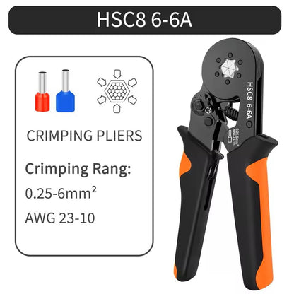 SelfAdjusting Hexagonal Ferrule Crimping Tool Kit 6
