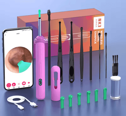HD Ear Cleaner With Camera And USB C Rechargeable Otoscope Tool Set 9