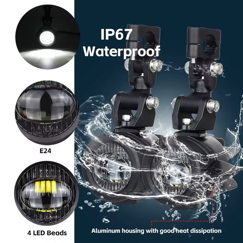 Upgrade Motorcycle Fog Light Auxiliary Lamps 4