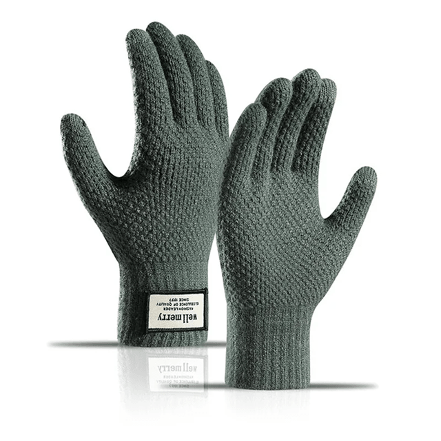 Mens Winter Touchscreen Wool Gloves With Thermal Lining For Cold Weather 5