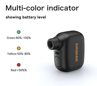 AIRBANK Pocket SE Mini Electric Bike Pump With Presta And Schrader Compatibility 3