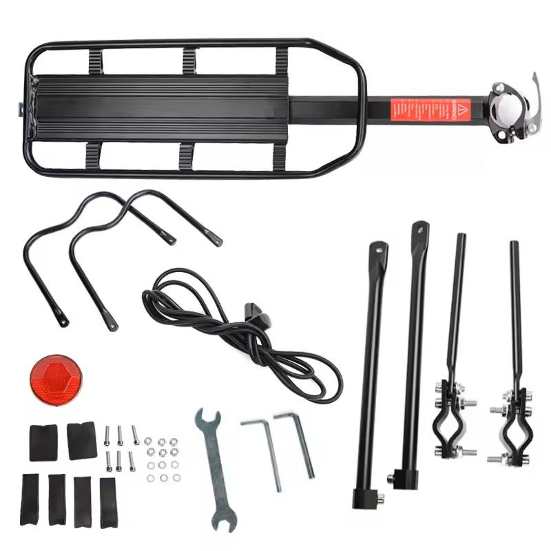 QuickRelease Mountain Bike Rear Carrier With Reflective Plate 2