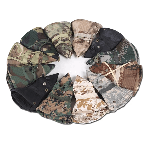 Camouflage Tactical Boonie Hat For Men With Sun Protection For Hiking And Fishing 1