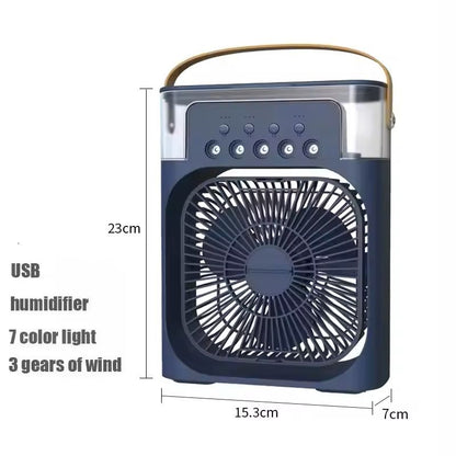 3in1 Portable Air Conditioner Fan With LED Night Light  Humidifier 8