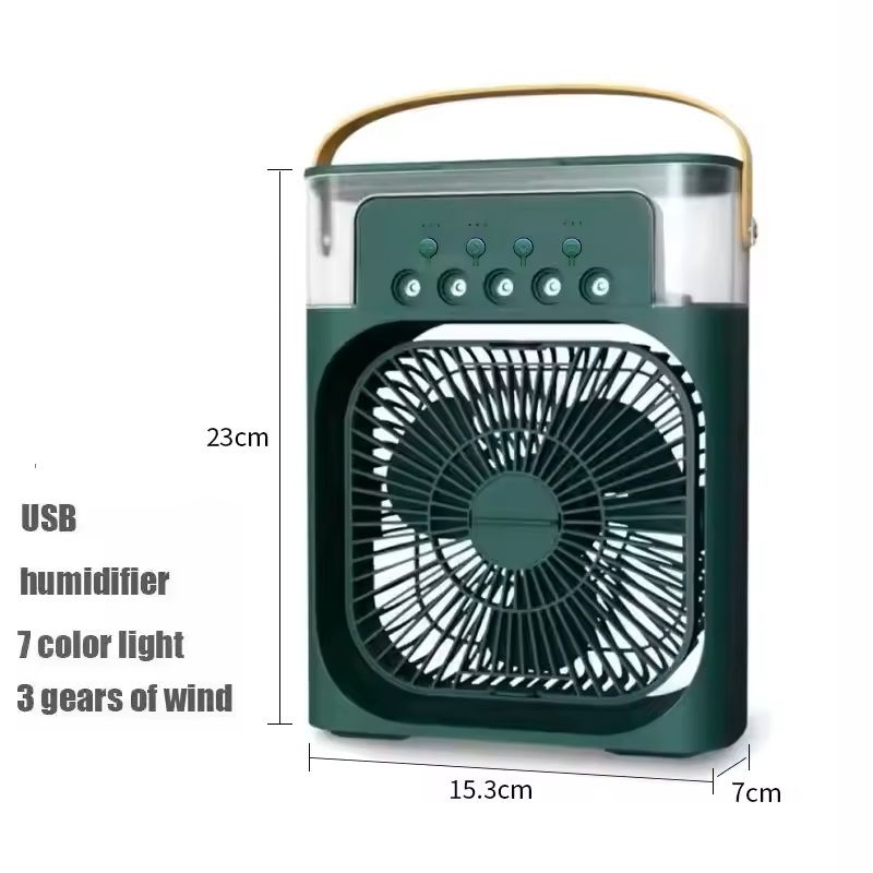 3in1 Portable Air Conditioner Fan With LED Night Light  Humidifier 7