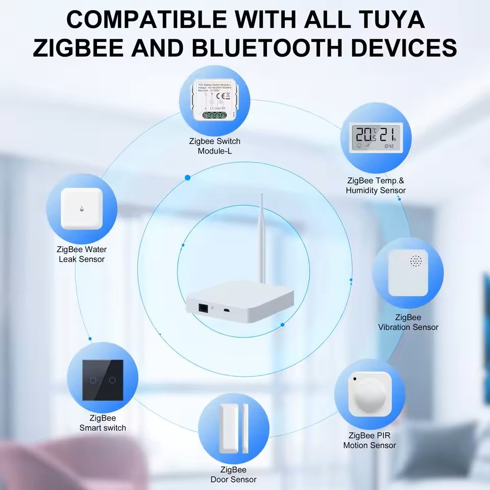 Tuya ZigBee Smart Gateway Hub With Antenna For Home Automation 2