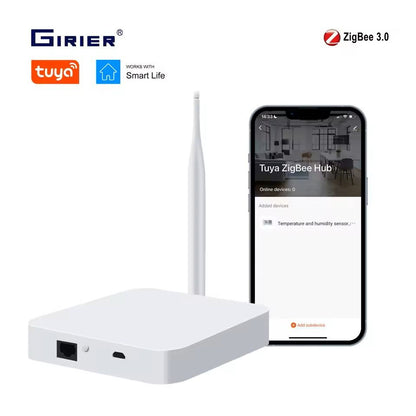 Tuya ZigBee Smart Gateway Hub with Antenna for Home Automation