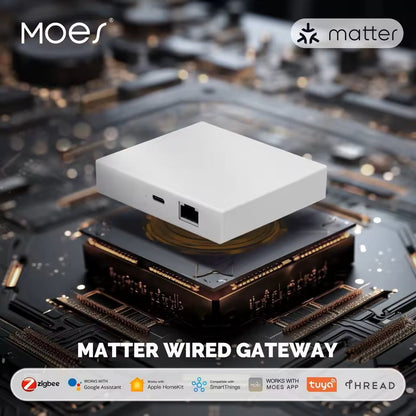 Smart ZigBee Matter Gateway Hub with Multi-Platform Voice Control Compatibility