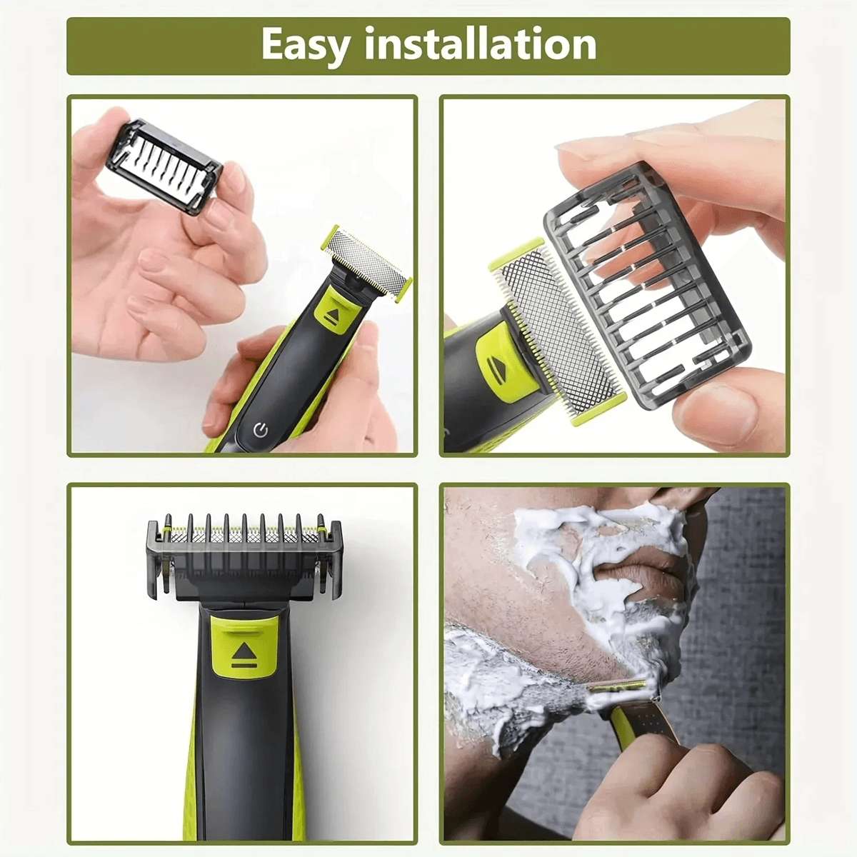 Adjustable Trimming Comb Attachment For Philips OneBlade Shaver With 14 Length Settings 3