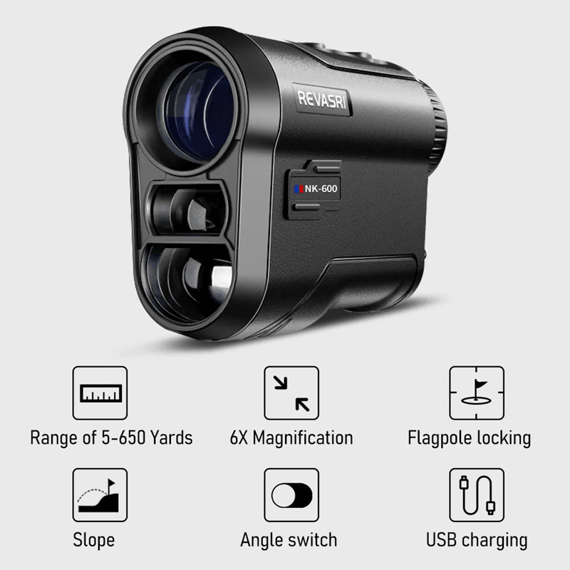 REVASRI 600 Yard Golf Laser Rangefinder with Slope and Flag Lock Technology