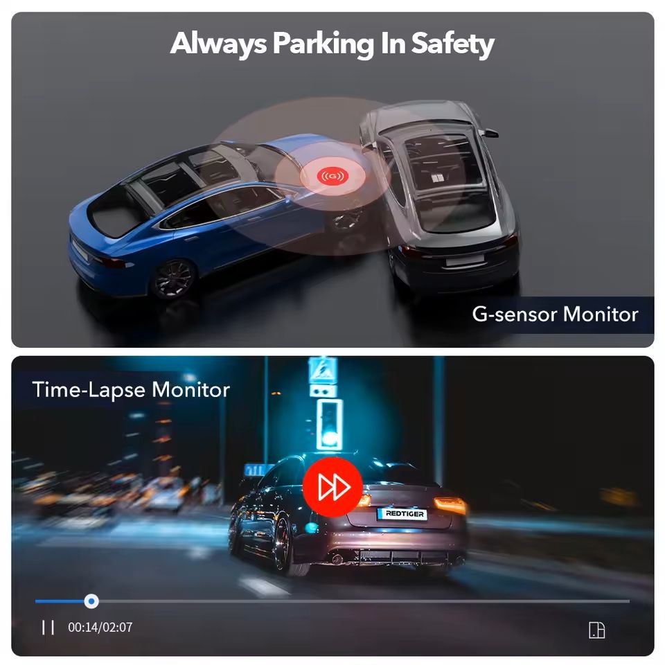 4K Dual Dash Cam With GPS WiFi And Night Vision 3