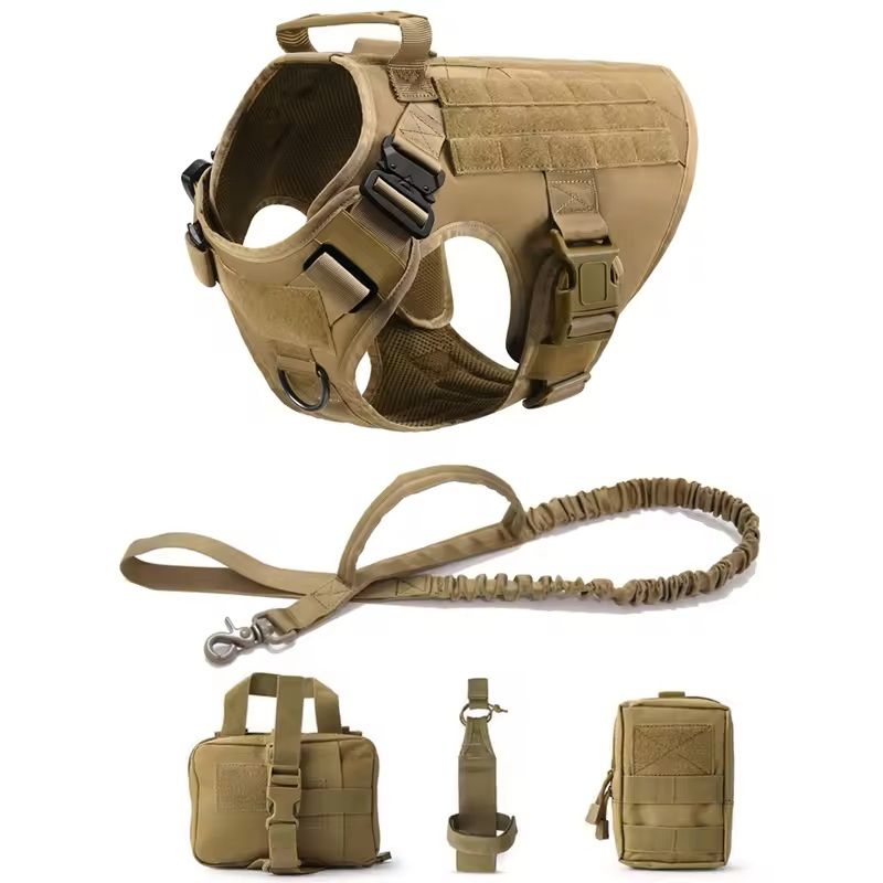 Tactical Dog Harness And Leash Set For Training And Outdoor Use 16