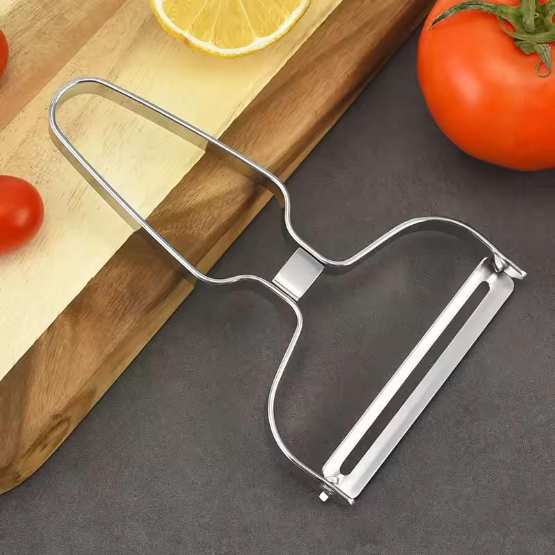 Wide Mouth Stainless Steel Vegetable Peeler And Cabbage Shredder For Fast Prep 1