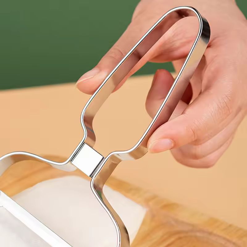 Wide Mouth Stainless Steel Vegetable Peeler And Cabbage Shredder For Fast Prep 2
